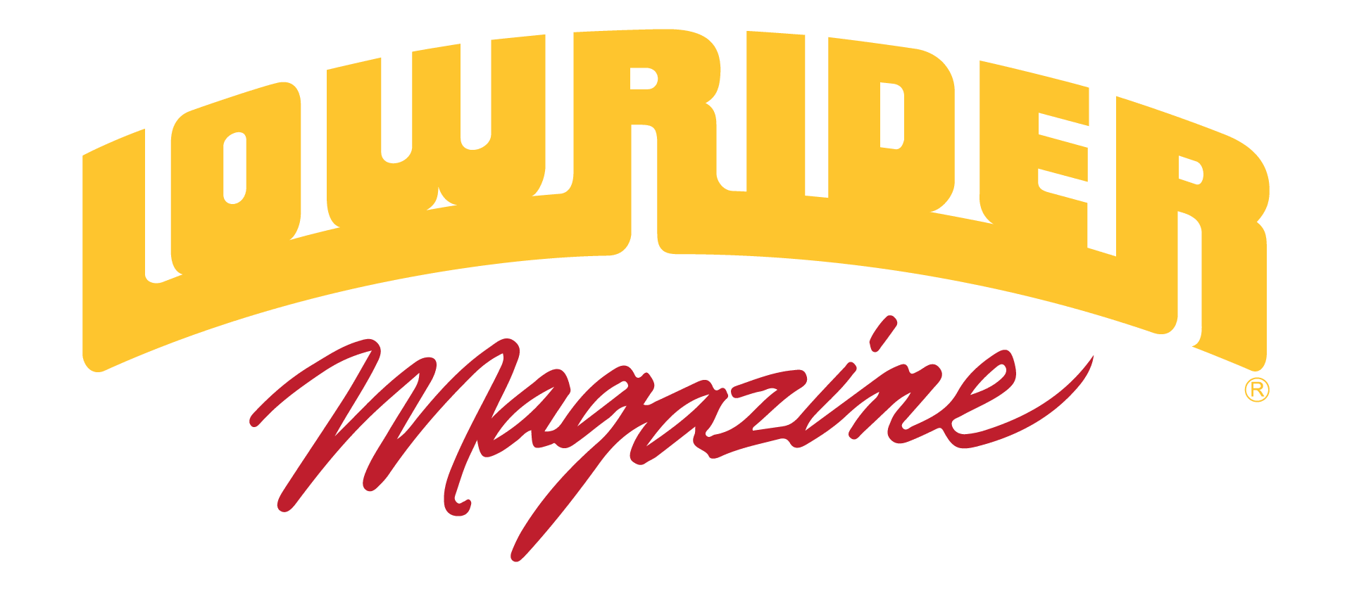 Lowrider Magazine yellow and red logo